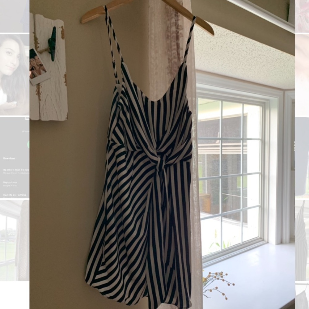 Stripped Cocktail Dress